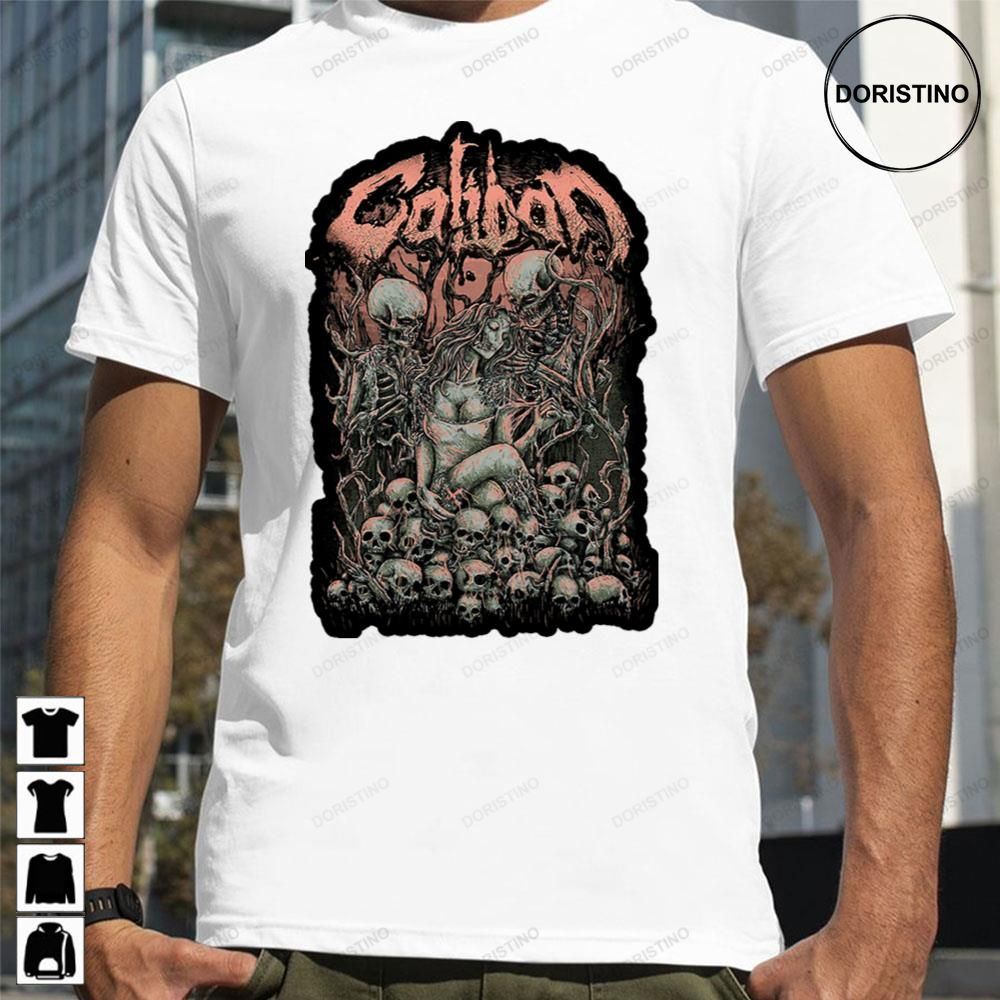 Girl And Skeleton Caliban Metalwork Limited Edition T-shirts